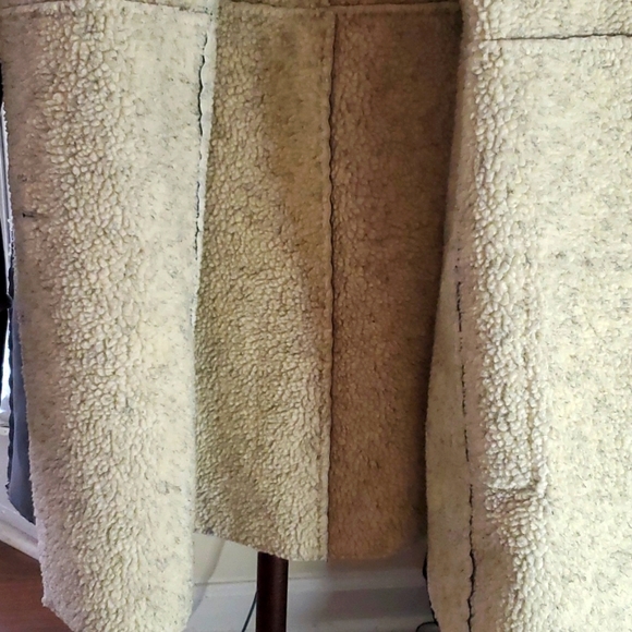 SO BLUE SIGRID OLSEN FAUX SUEDE/FAUX SHEEP WOOL SHEARLING WINTER COAT SZ 3X - Picture 9 of 11